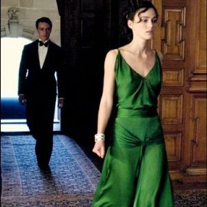 NWT Silk Emerald Atonement Dress 10